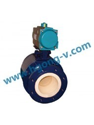 API/DIN flange pneumatic ceramic ball valve